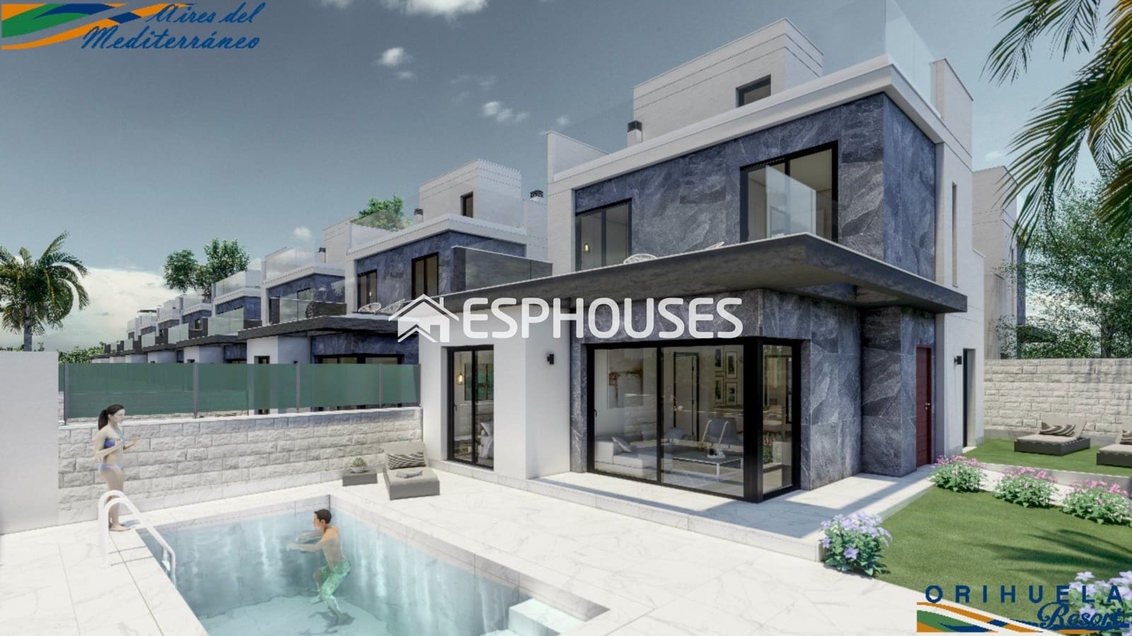 3 Zimmer Villa zu verkaufen in Pilar de la Horadada mit Pool Garage - 495.000 € (Ref: 9445189)