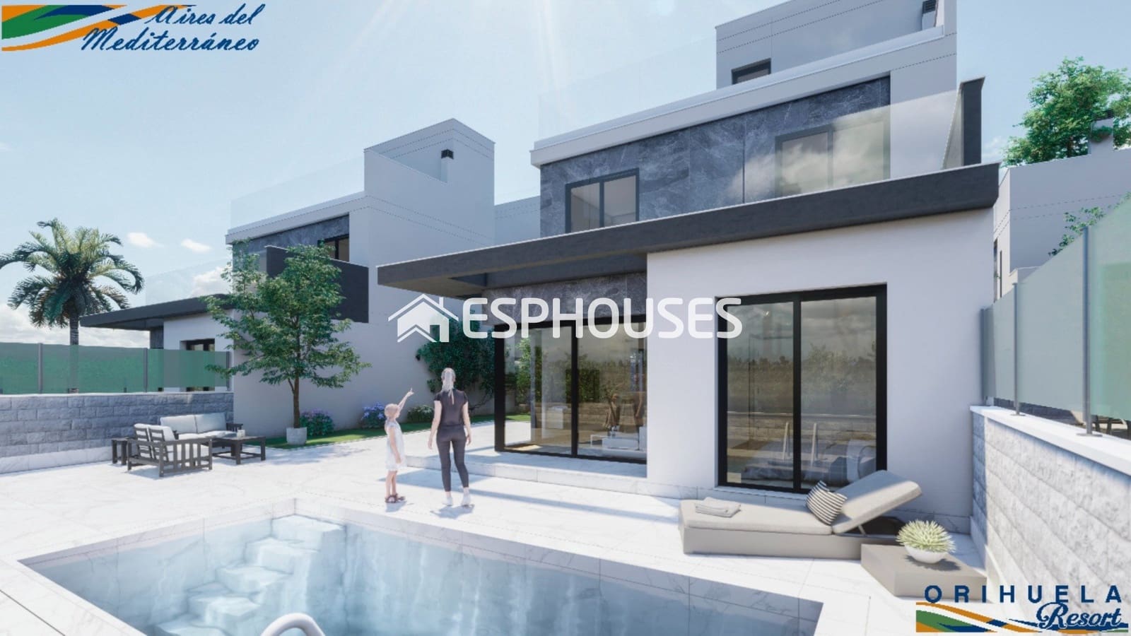 3 Zimmer Villa zu verkaufen in Pilar de la Horadada mit Pool Garage - 495.000 € (Ref: 9445189)
