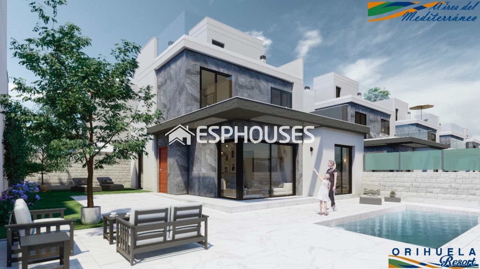 3 Zimmer Villa zu verkaufen in Pilar de la Horadada mit Pool Garage - 495.000 € (Ref: 9445189)
