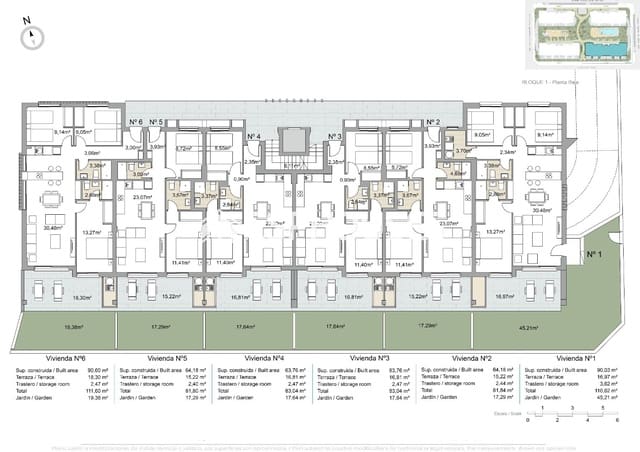 2 soverom Leilighet til salgs i Pilar de la Horadada ciudad, Pilar de la Horadada med svømmebasseng garasje - € 269 000 (Ref: 9445191)