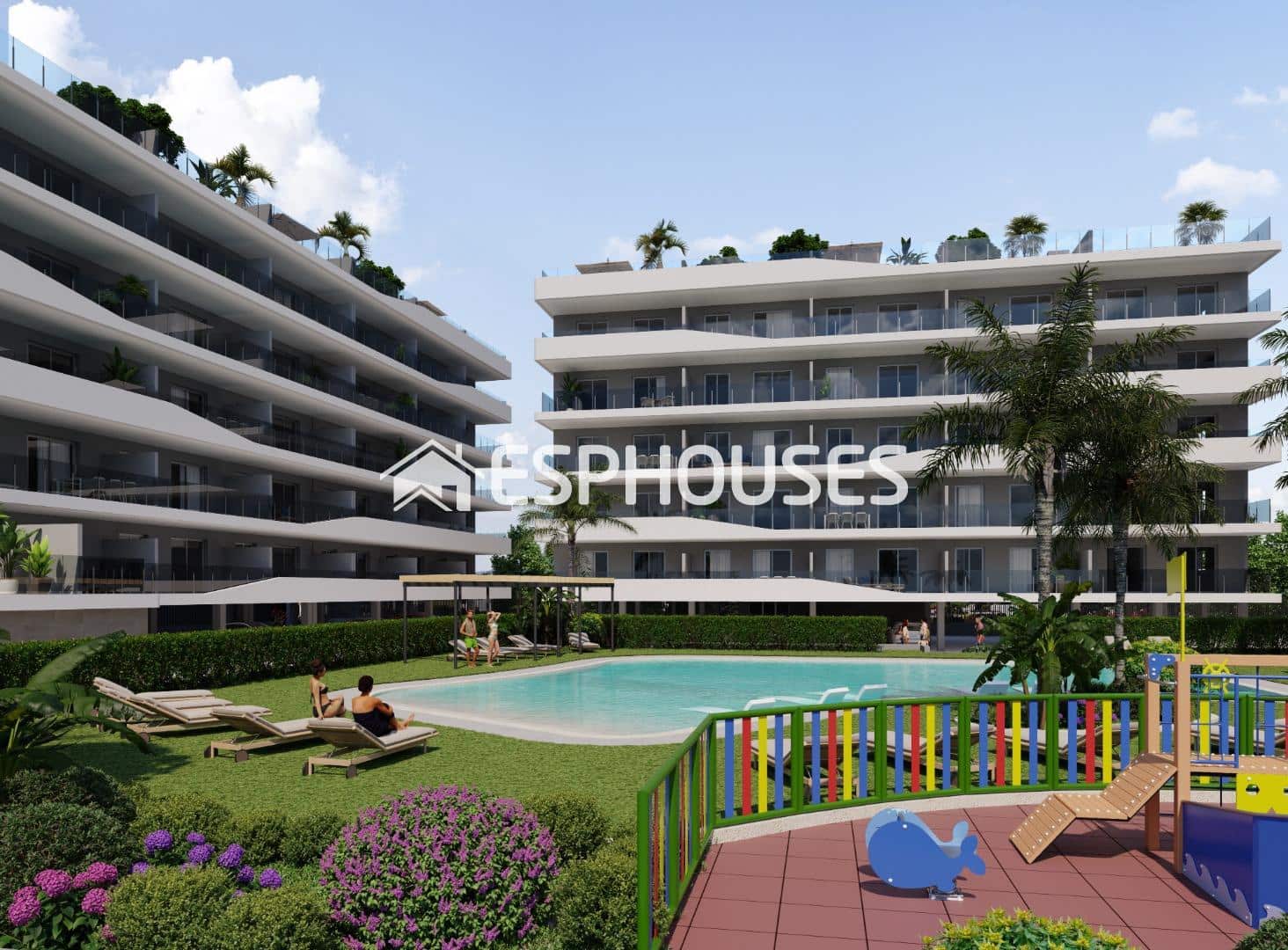 2 makuuhuone Huoneisto myytävänä paikassa Santa Pola mukana uima-altaan 
autotalli - 420 000 € (Ref: 9445206)