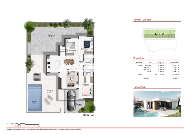 3 soveværelse Villa til salg i Baños y Mendigo, Murcia by med swimmingpool - € 389.900 (Ref: 9445215)
