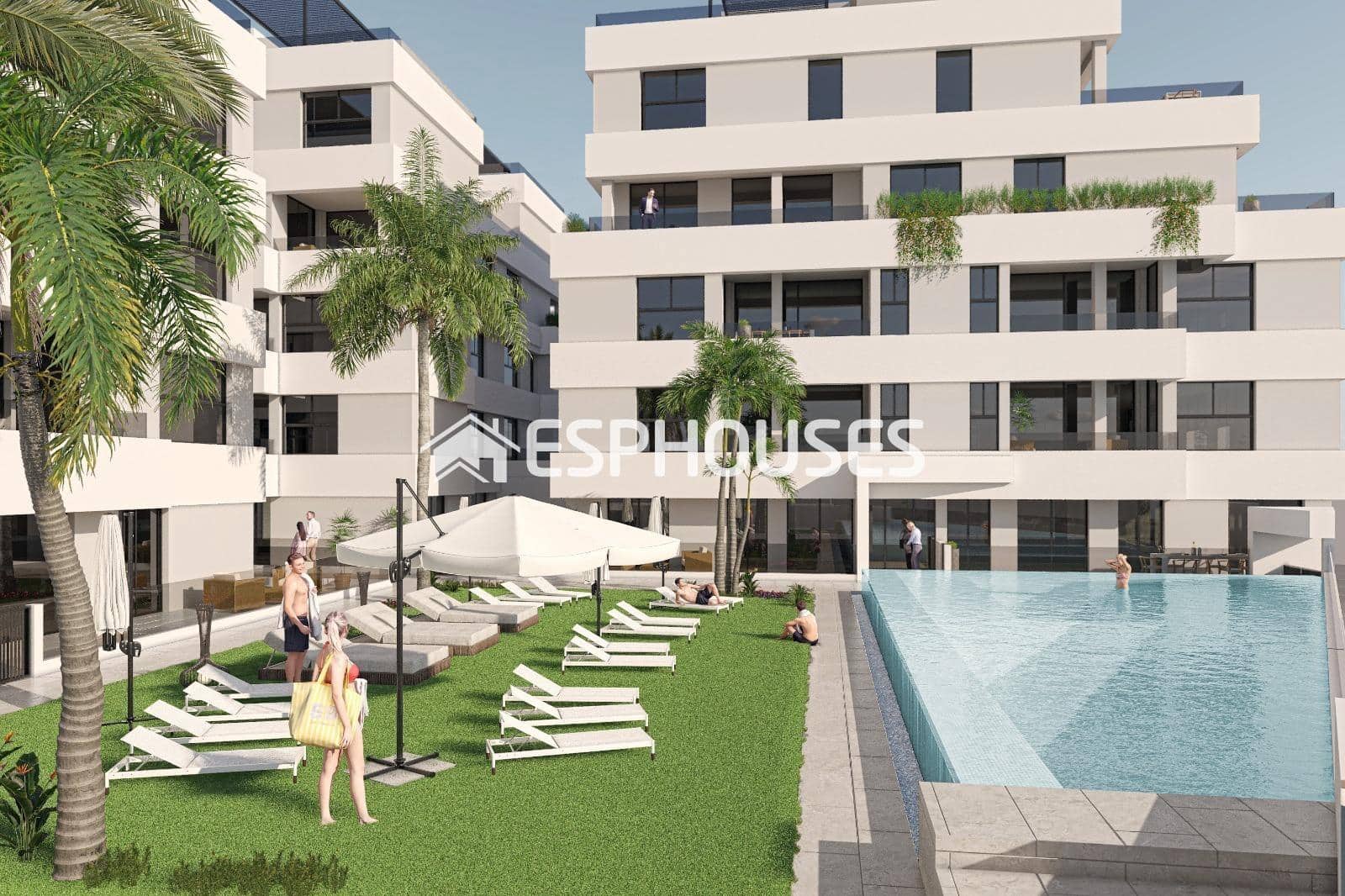 3 sovrum Lägenhet till salu i San Pedro del Pinatar med pool garage - 299 000 € (Ref: 9445220)