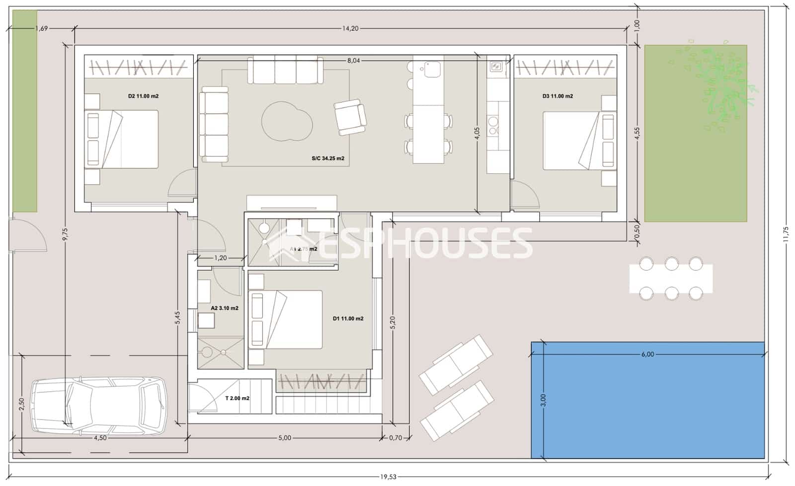 3 soverom Villa til salgs i Roldan med svømmebasseng - € 379 950 (Ref: 9445221)