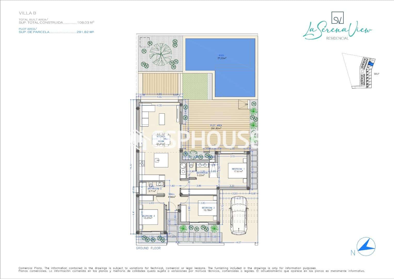 3 sovrum Villa till salu i Los Alcazares med pool garage - 569 000 € (Ref: 9445224)