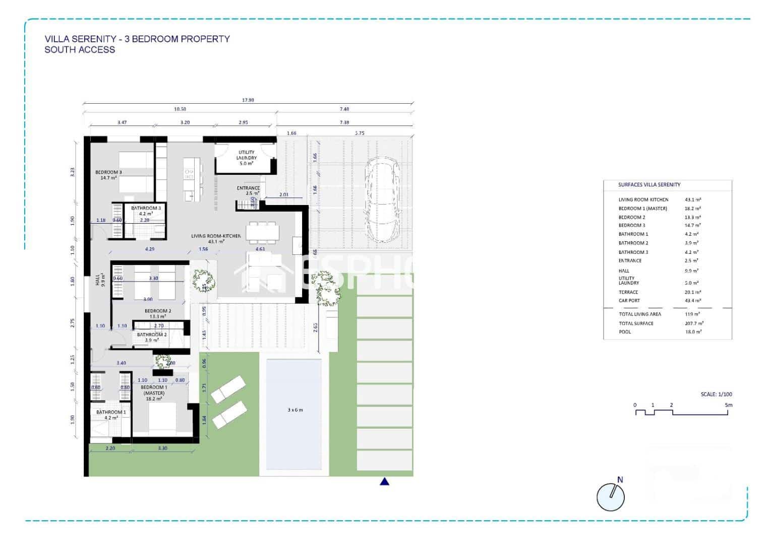 3 makuuhuone Huvila myytävänä paikassa Banos y Mendigo mukana uima-altaan 
autotalli - 469 000 € (Ref: 9445233)