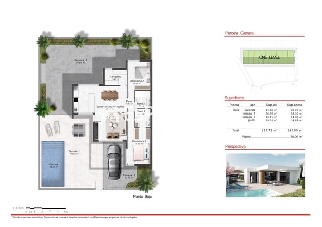 2 soveværelse Villa til salg i Baños y Mendigo, Murcia by med swimmingpool - € 343.900 (Ref: 9445235)