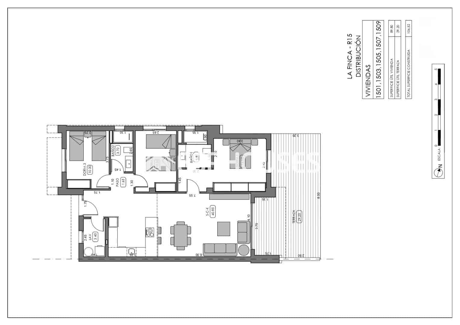 3 chambre Villa/Maison Semi-Mitoyenne à vendre à Algorfa avec piscine - 519 000 € (Ref: 9445237)