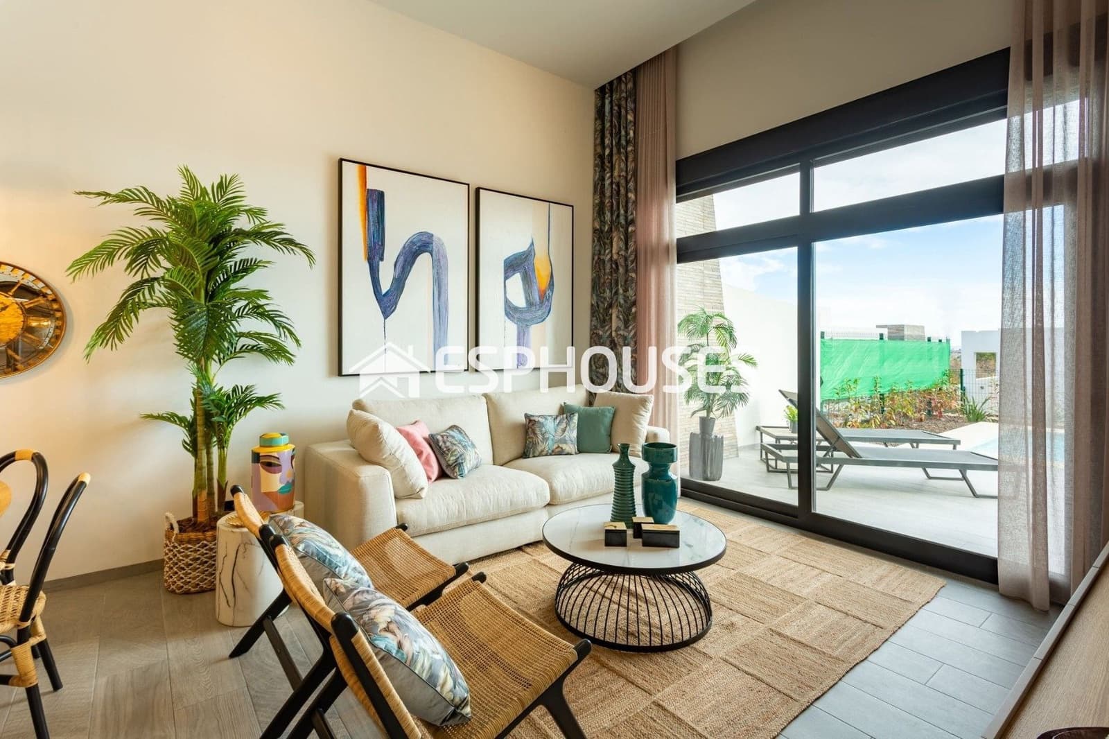 3 chambre Villa/Maison Semi-Mitoyenne à vendre à Algorfa avec piscine - 519 000 € (Ref: 9445237)