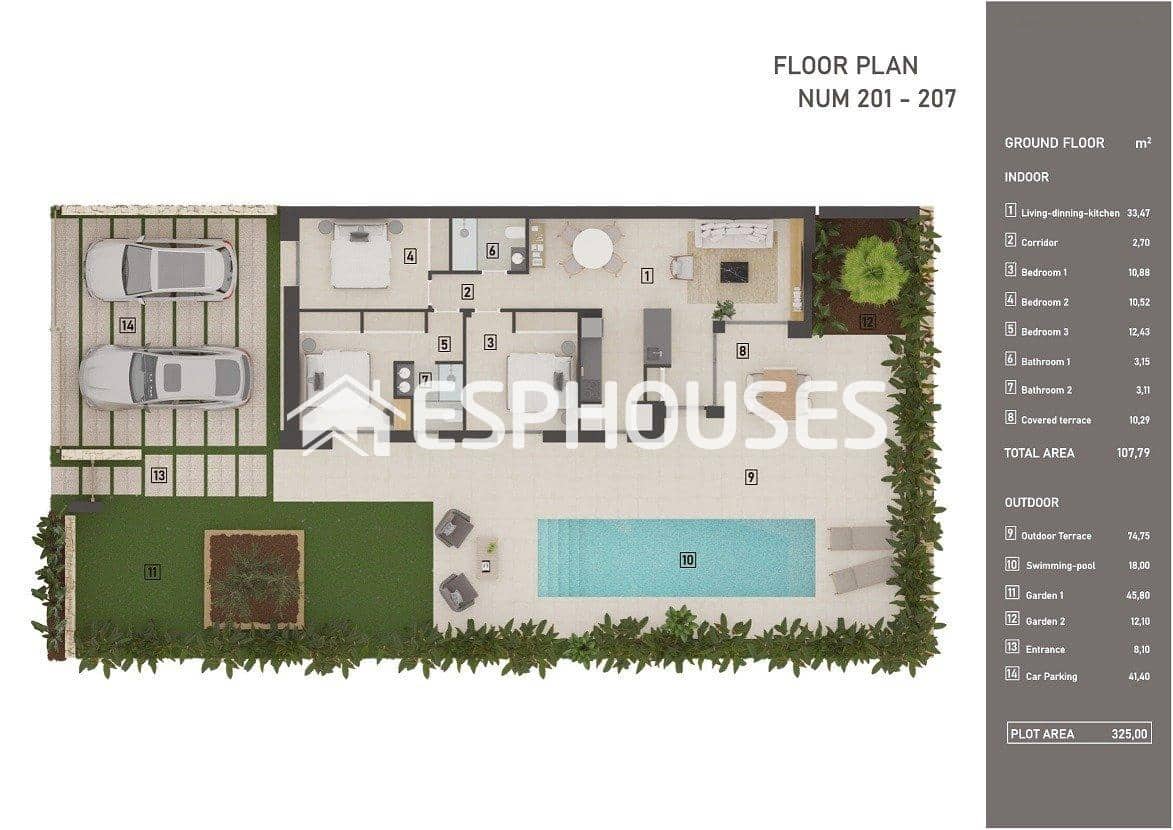 3 slaapkamer Villa te koop in Finestrat met zwembad garage - € 470.000 (Ref: 9445243)