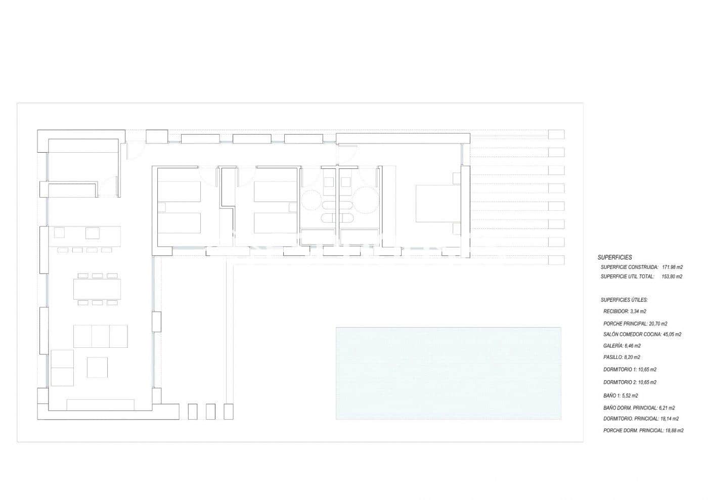 3 sovrum Villa till salu i Pinoso med pool garage - 425 000 € (Ref: 9445265)