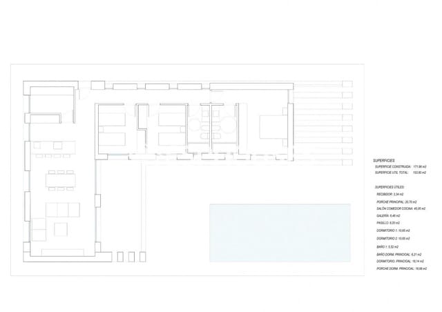 3 sovrum Villa till salu i Pinoso med pool garage - 425 000 € (Ref: 9445265)