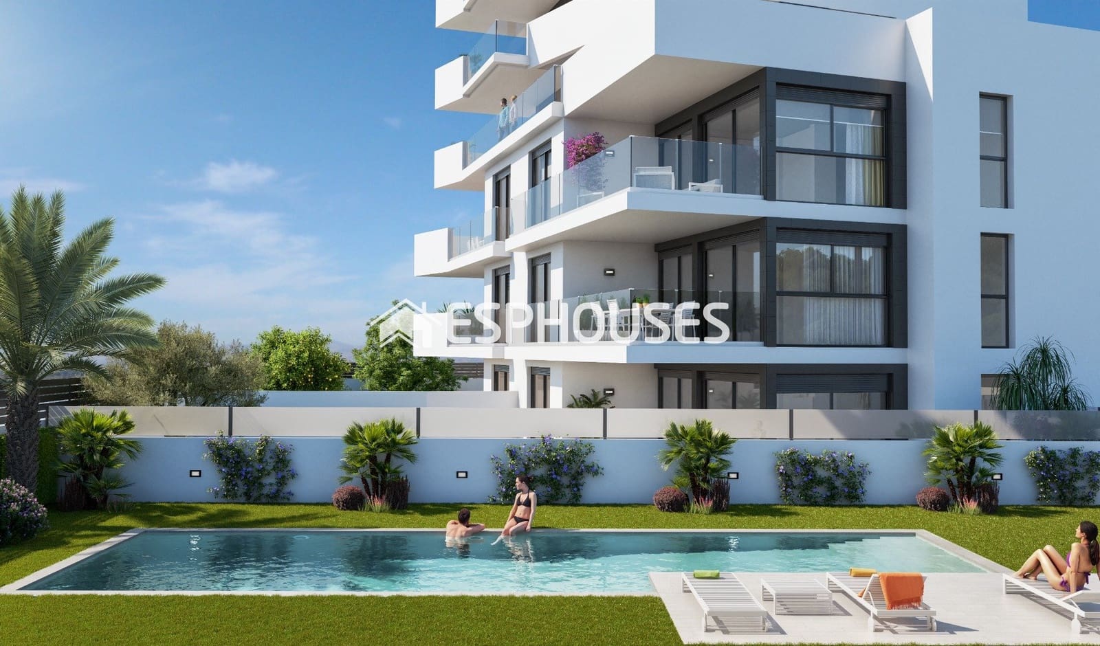 3 sypialnia Apartament na sprzedaż w Guardamar del Segura z basenem garażem - 386 000 € (Ref: 9445270)