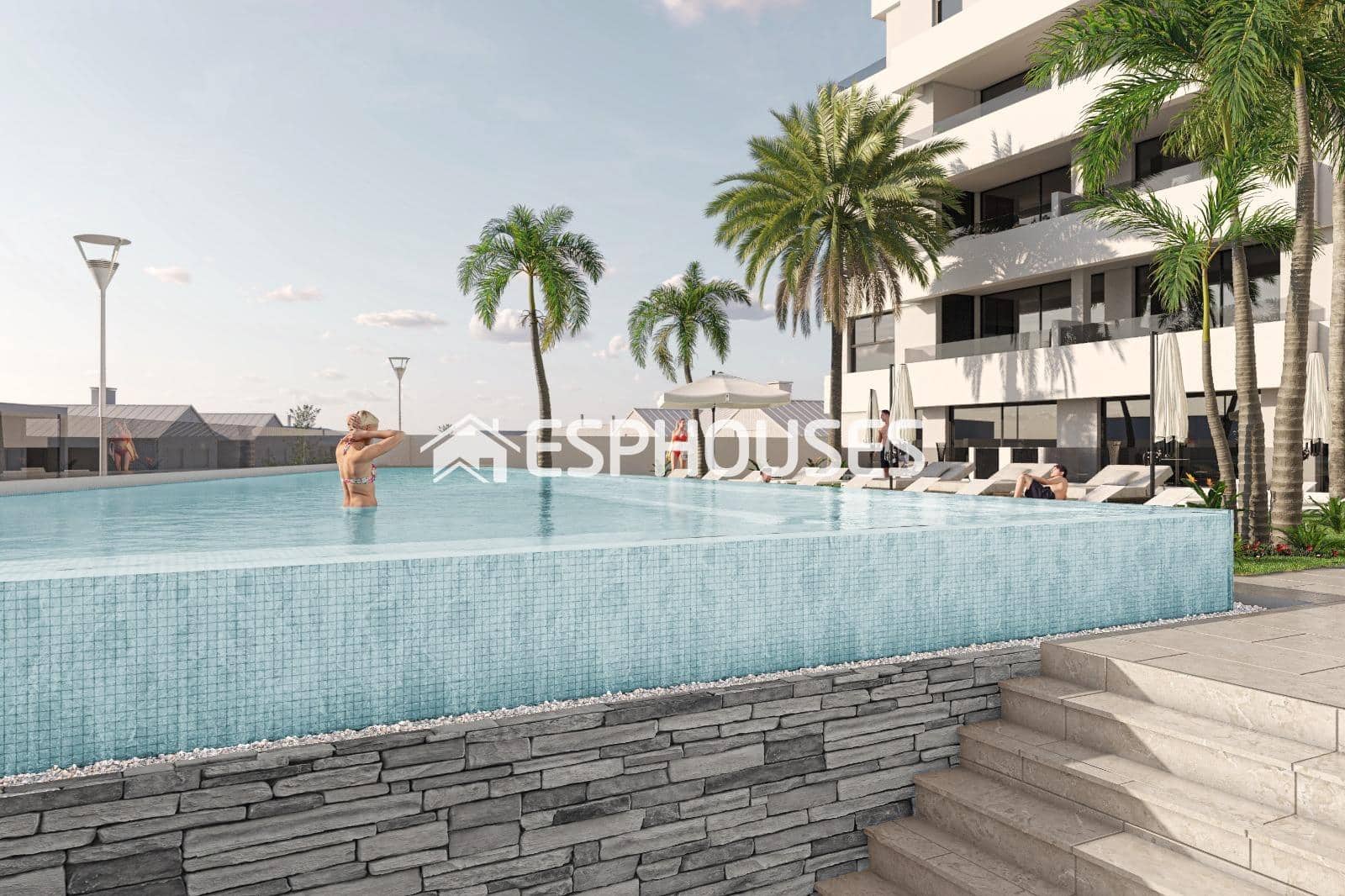 2 sovrum Lägenhet till salu i San Pedro del Pinatar med pool - 269 000 € (Ref: 9445271)