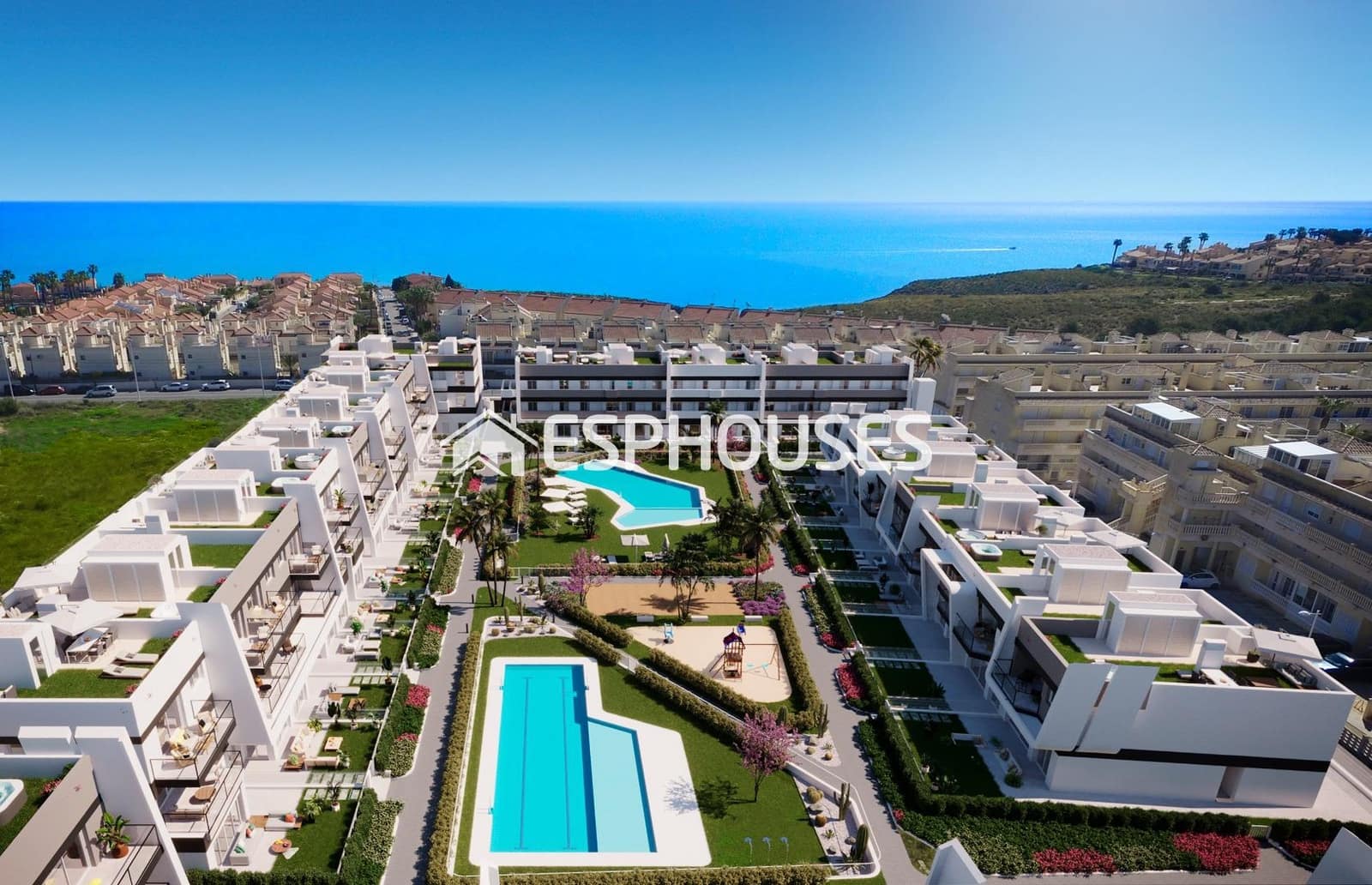 2 soveværelse Lejlighed til salg i Gran Alacant med swimmingpool garage - € 300.000 (Ref: 9445279)