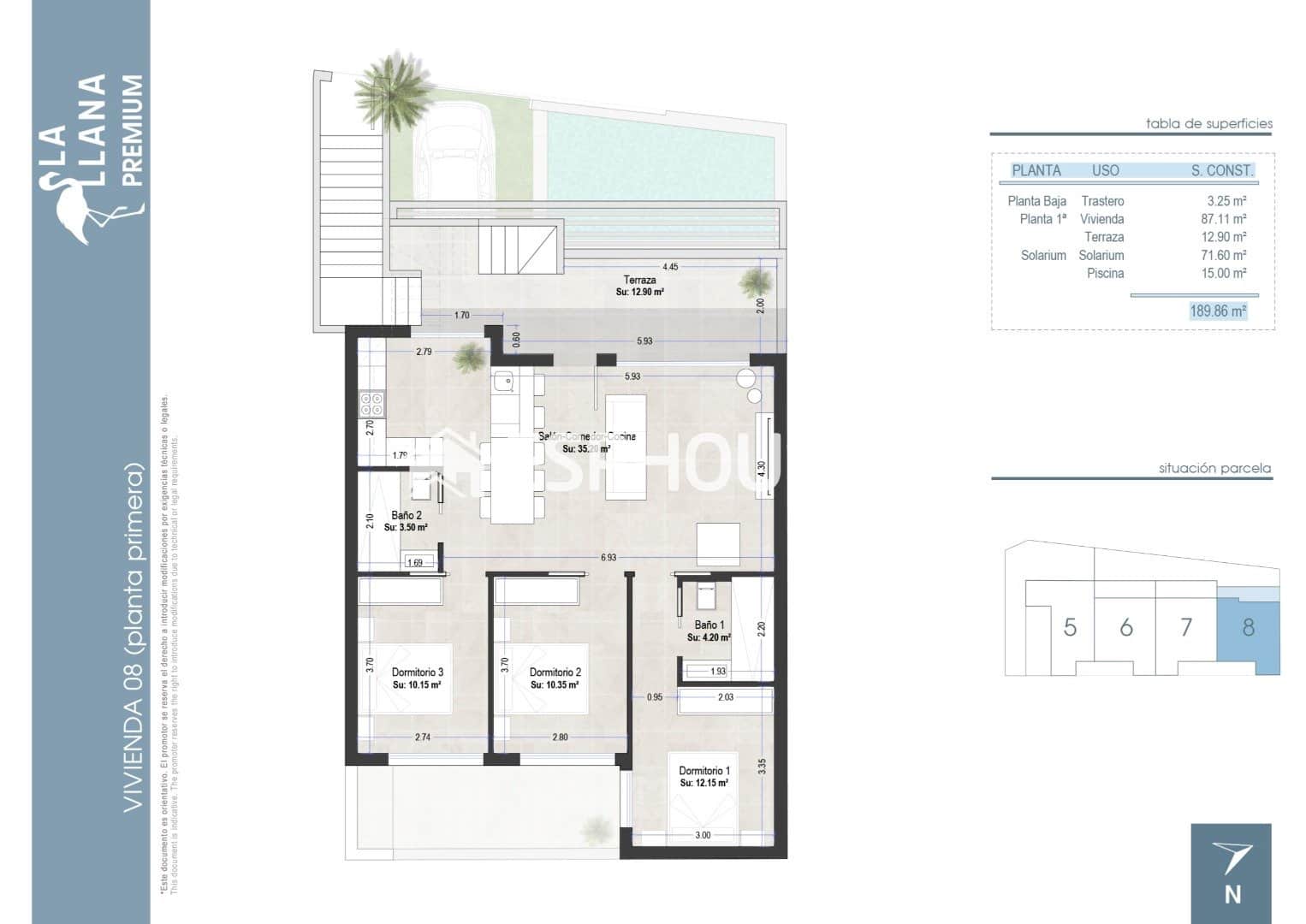 3 soverom Penthouse til salgs i San Pedro del Pinatar med svømmebasseng - € 449 000 (Ref: 9445280)
