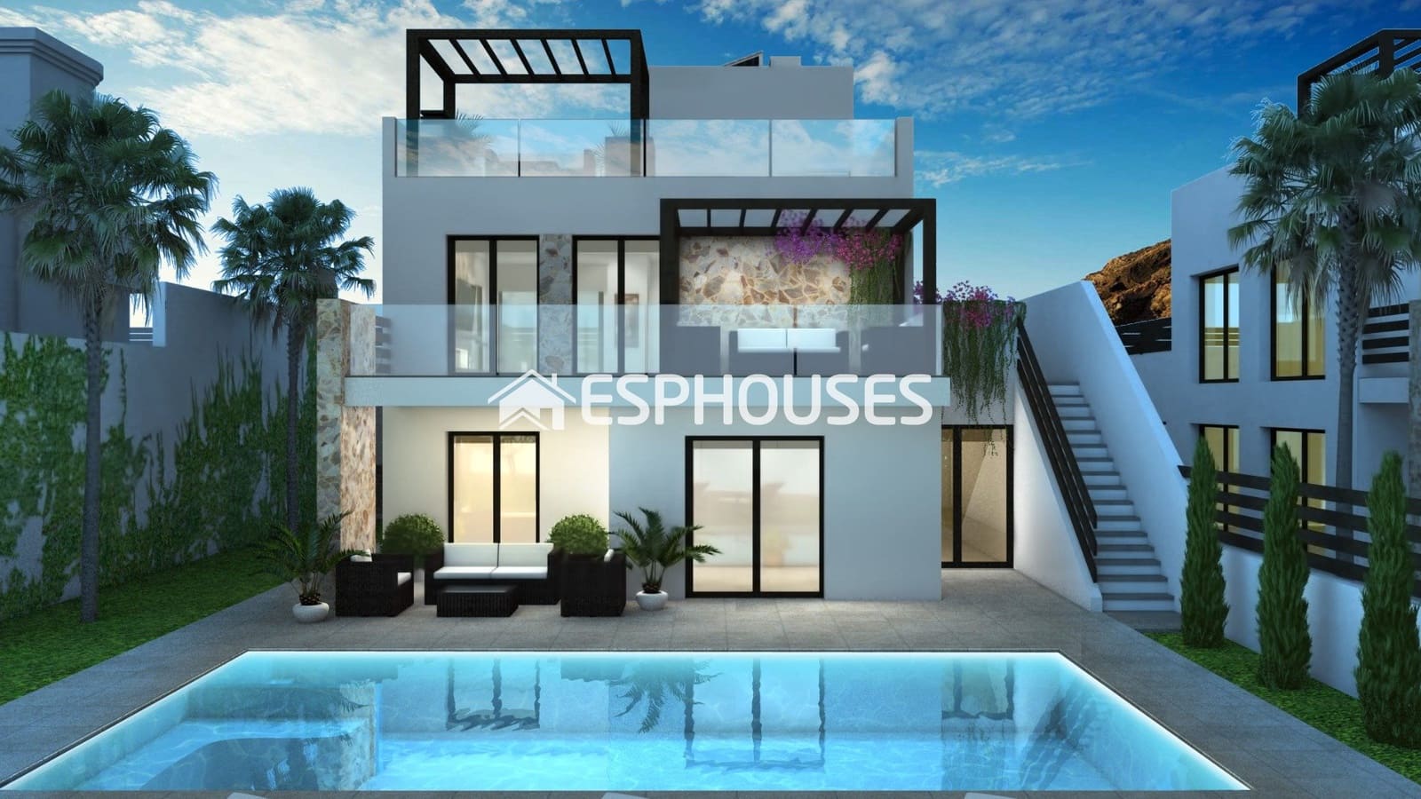 Chalet de 4 habitaciones en Rojales en venta con piscina garaje - 834.000 € (Ref: 9445292)