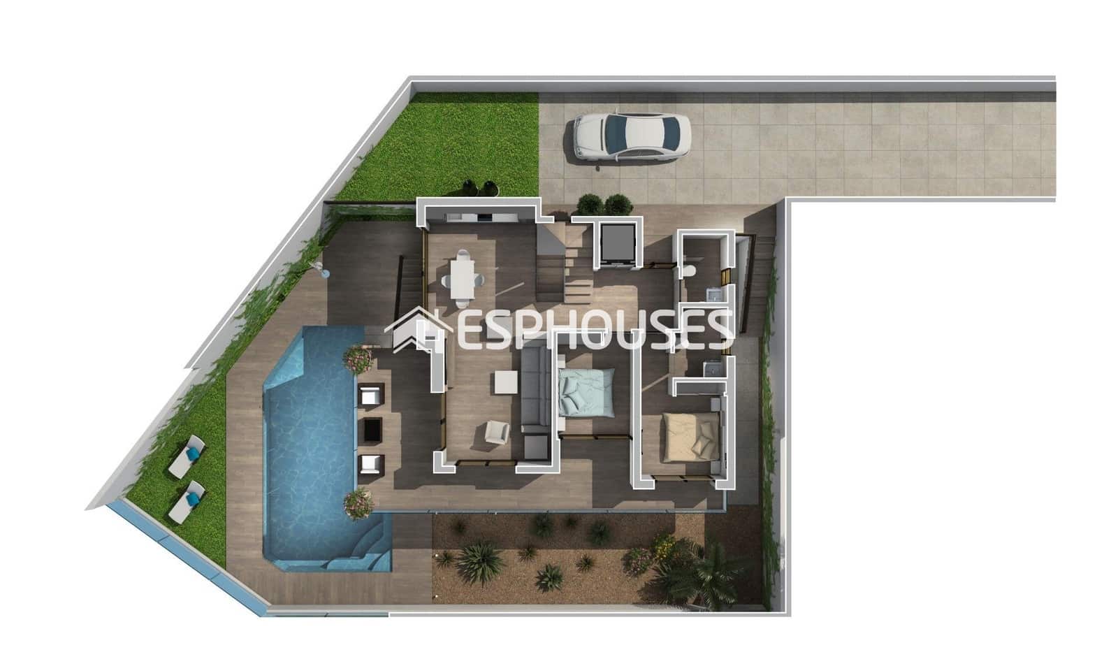 3 sovrum Villa till salu i Rojales med pool - 852 000 € (Ref: 9445292)