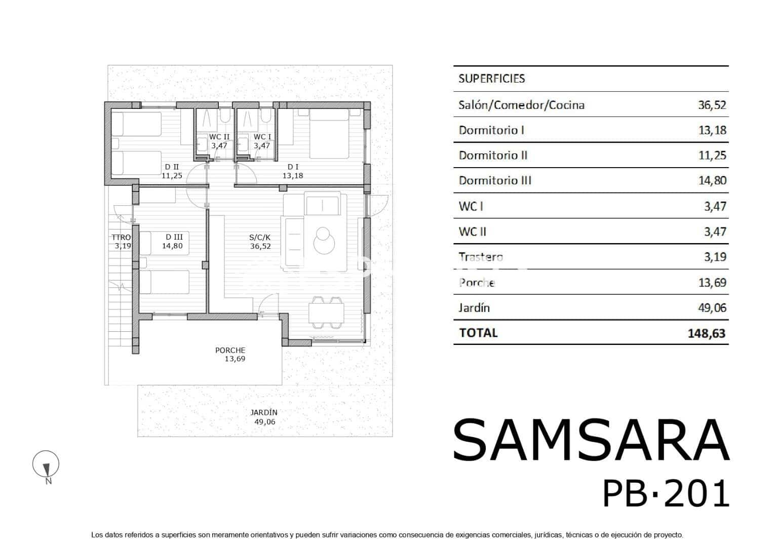 3 sovrum Lägenhet till salu i San Miguel de Salinas med pool - 249 900 € (Ref: 9445295)