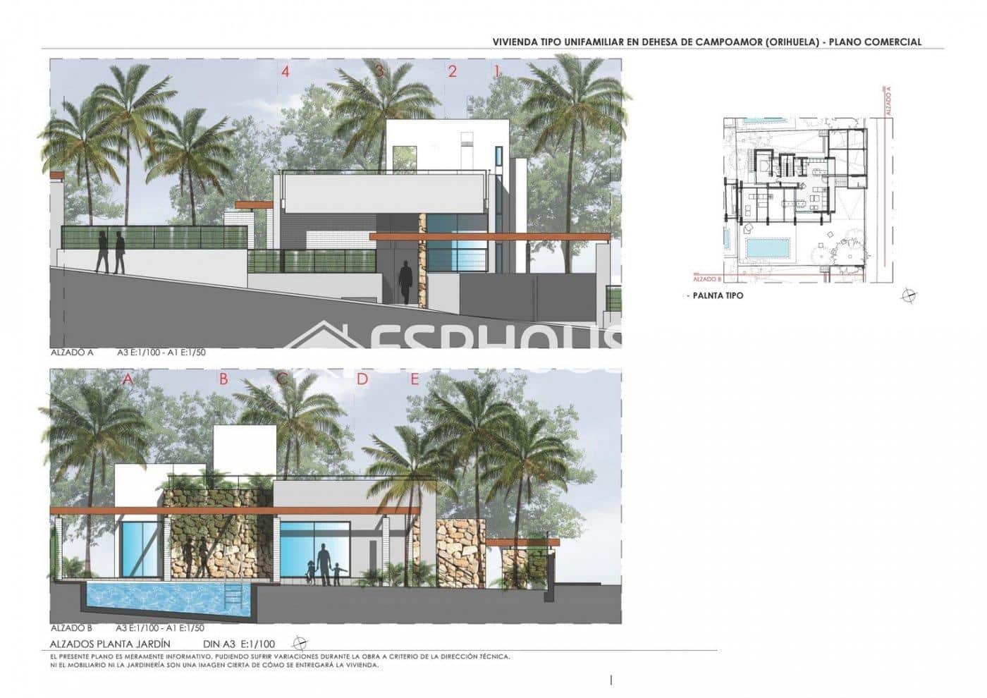 4 chambre Villa/Maison à vendre à Orihuela avec piscine garage - 1 160 000 € (Ref: 9445300)