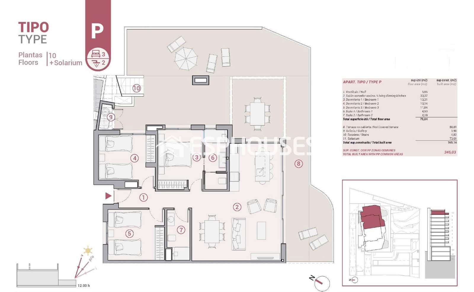 Apartamento de 2 habitaciones en Calpe / Calp en venta con piscina garaje - 449.000 € (Ref: 9445305)