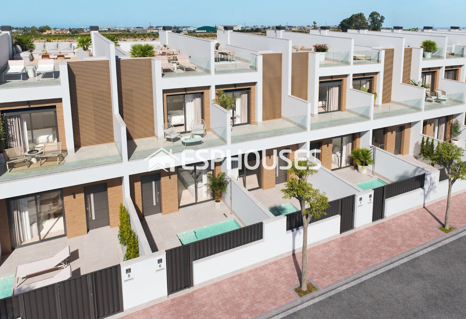 3 slaapkamer Halfvrijstaande villa te koop in San Pedro del Pinatar met zwembad - € 369.900 (Ref: 9445323)