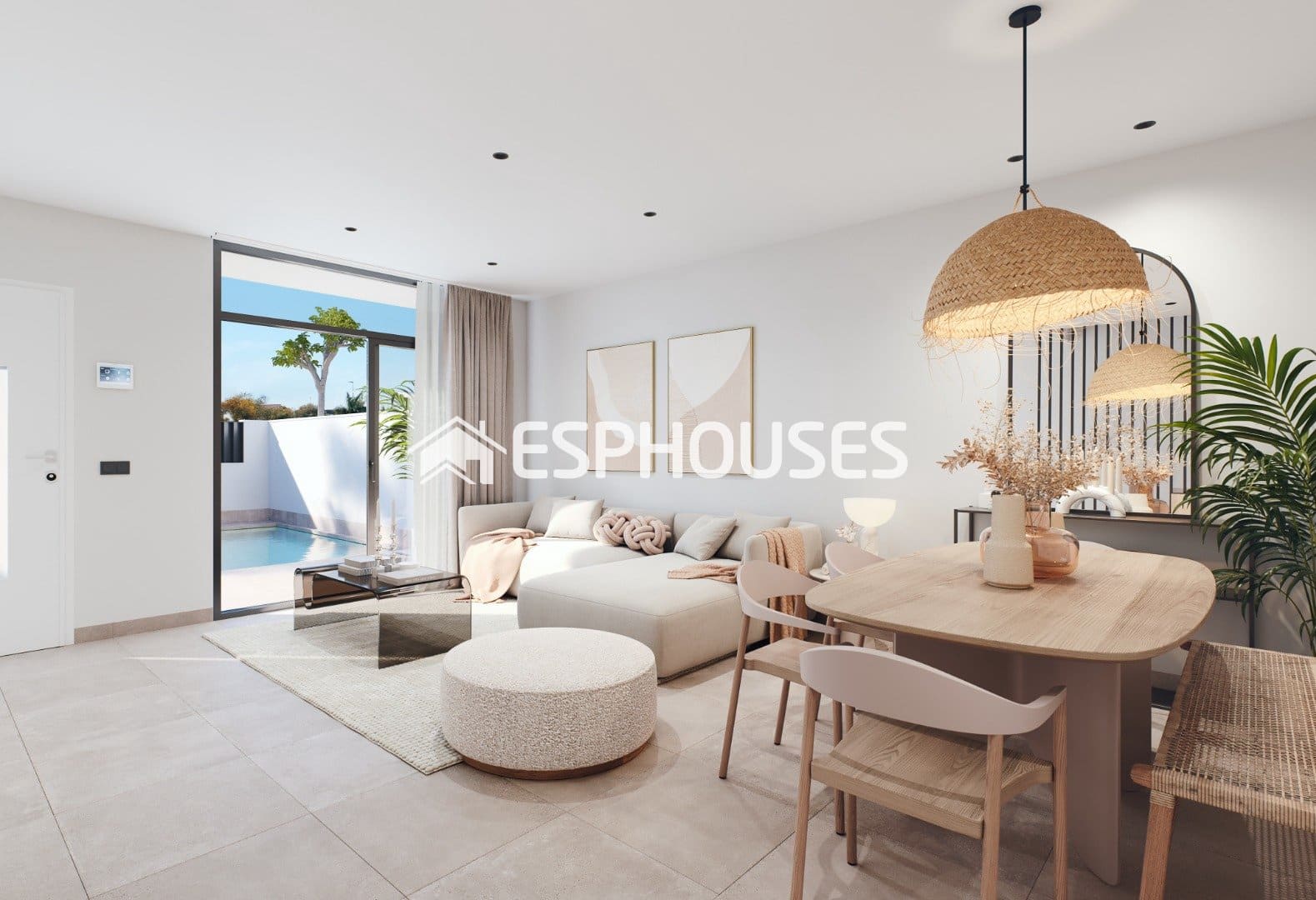 3 slaapkamer Halfvrijstaande villa te koop in San Pedro del Pinatar met zwembad - € 369.900 (Ref: 9445323)