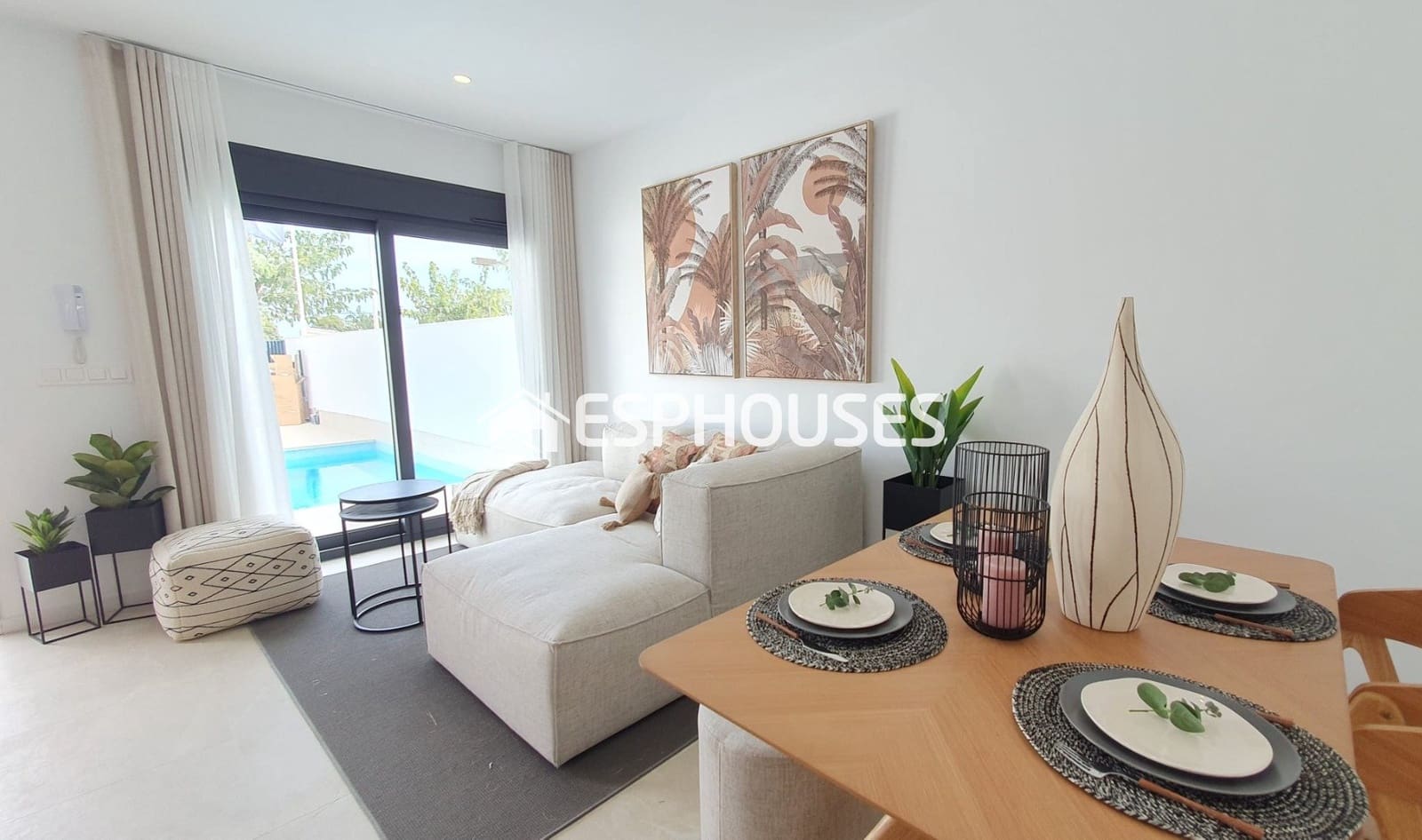 3 slaapkamer Halfvrijstaande villa te koop in San Pedro del Pinatar met zwembad - € 369.900 (Ref: 9445323)