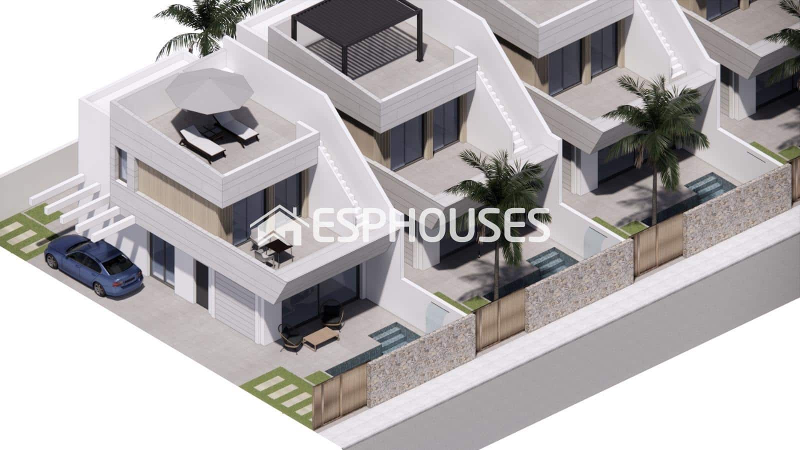 3 makuuhuone Huvila myytävänä paikassa San Javier mukana uima-altaan 
autotalli - 355 000 € (Ref: 9445325)