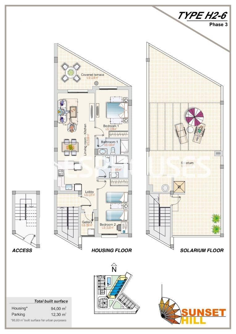 2 sovrum Lägenhet till salu i Orihuela Costa med pool garage - 238 000 € (Ref: 9445328)