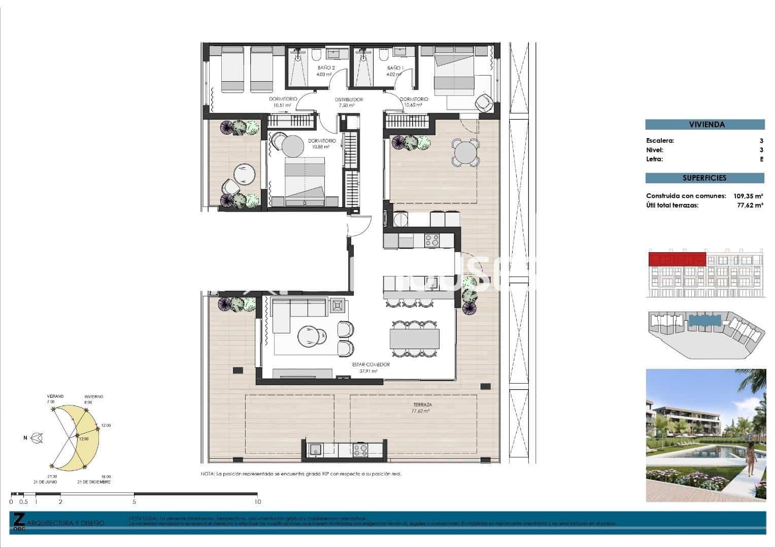 3 bedroom Apartment for sale in Torre-Pacheco with pool garage - € 529,000 (Ref: 9445330)