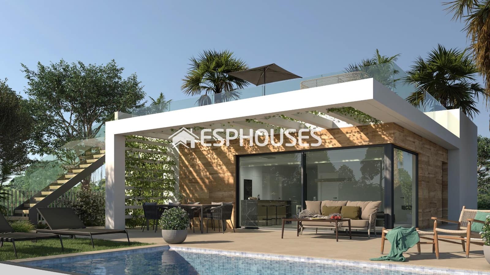 Chalet de 3 habitaciones en Los Alcázares en venta con piscina garaje - 549.000 € (Ref: 9445342)