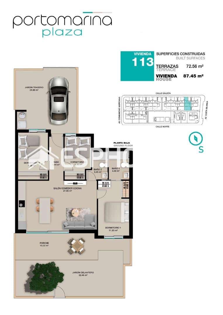 3 slaapkamer Appartement te koop in Torre de la Horadada met zwembad garage - € 365.000 (Ref: 9445346)