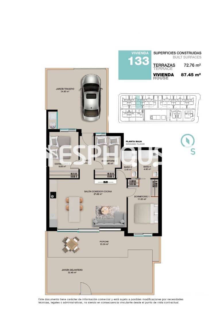 3 sovrum Lägenhet till salu i Torre de la Horadada med pool - 380 000 € (Ref: 9445346)