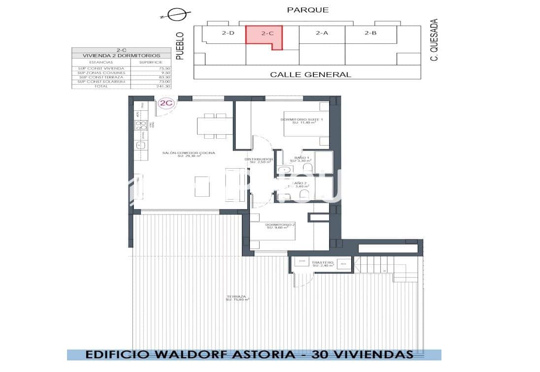 2 bedroom Penthouse for sale in Benijofar with garage - € 441,000 (Ref: 9445347)