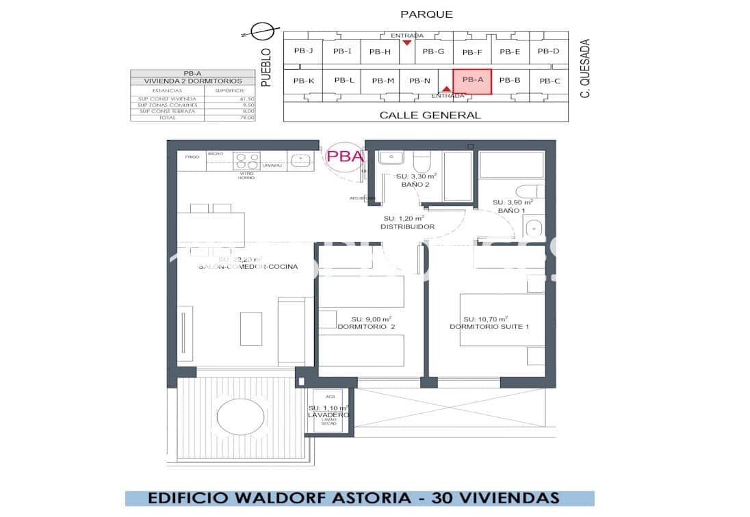 2 bedroom Apartment for sale in Benijofar with garage - € 253,000 (Ref: 9445350)