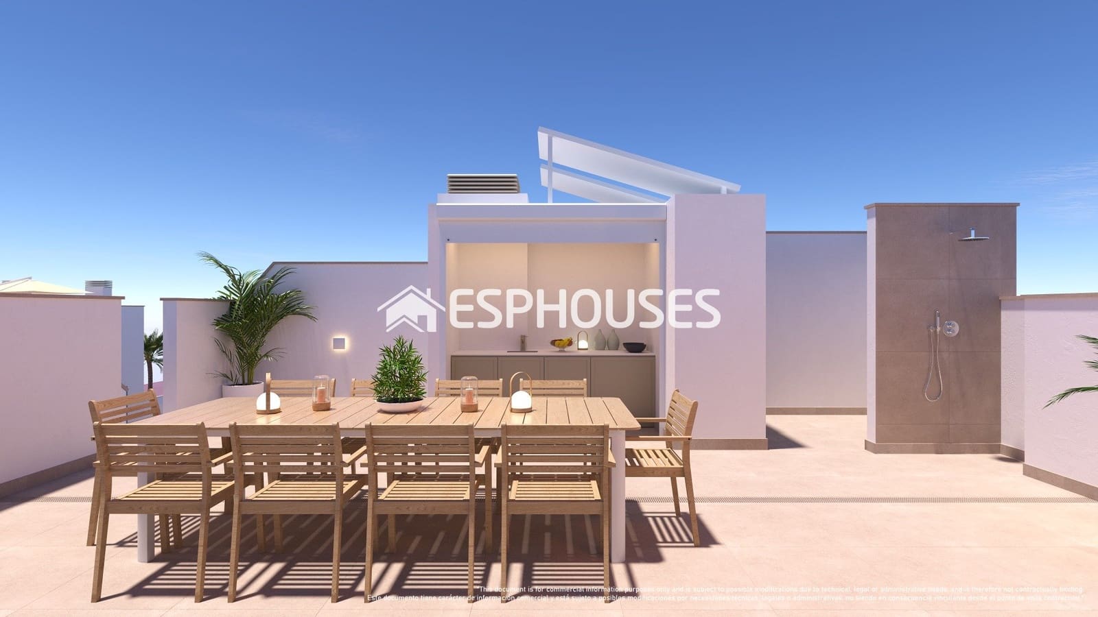 2 bedroom Penthouse for sale in Torre de la Horadada with pool - € 395,000 (Ref: 9445351)