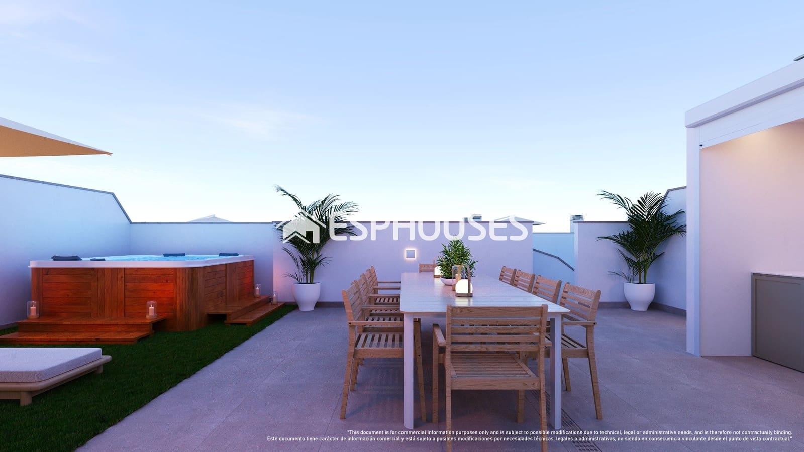2 bedroom Penthouse for sale in Torre de la Horadada with pool - € 395,000 (Ref: 9445351)