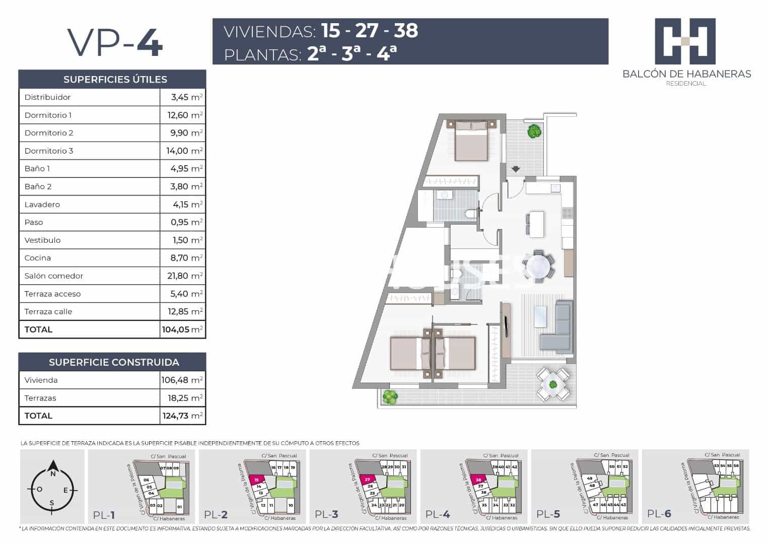 3 soveværelse Lejlighed til salg i Torrevieja med swimmingpool - € 395.000 (Ref: 9445368)