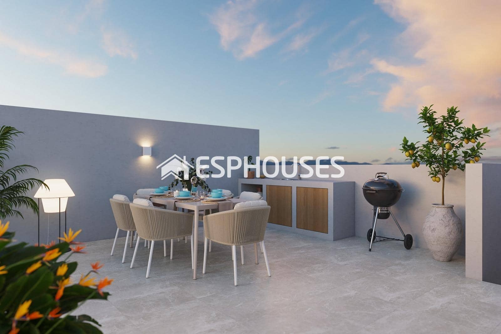 3 sovrum Bungalow till salu i Torre de la Horadada med pool garage - 489 900 € (Ref: 9445371)