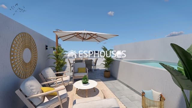 3 sovrum Bungalow till salu i Torre de la Horadada, Pilar de la Horadada med pool garage - 489 900 € (Ref: 9445371)