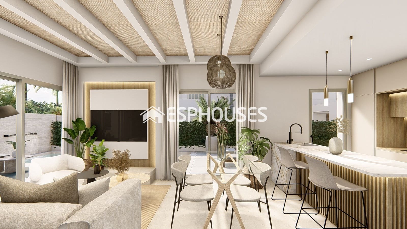 3 soveværelse Byhus til salg i Ciudad Quesada med swimmingpool - € 394.000 (Ref: 9445375)