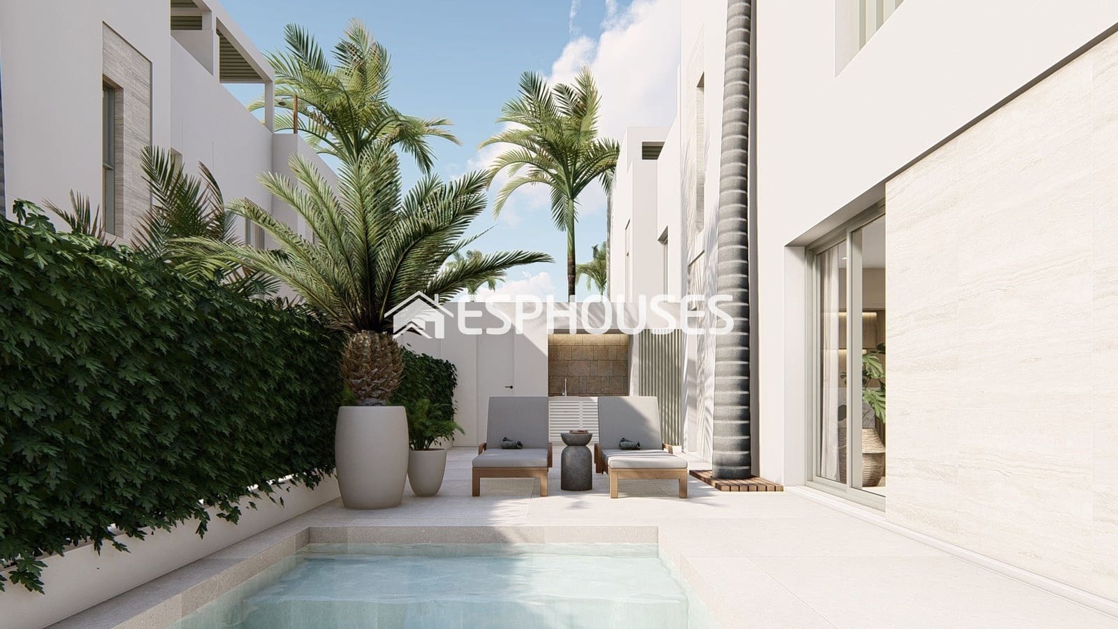 3 soveværelse Byhus til salg i Ciudad Quesada med swimmingpool - € 394.000 (Ref: 9445375)