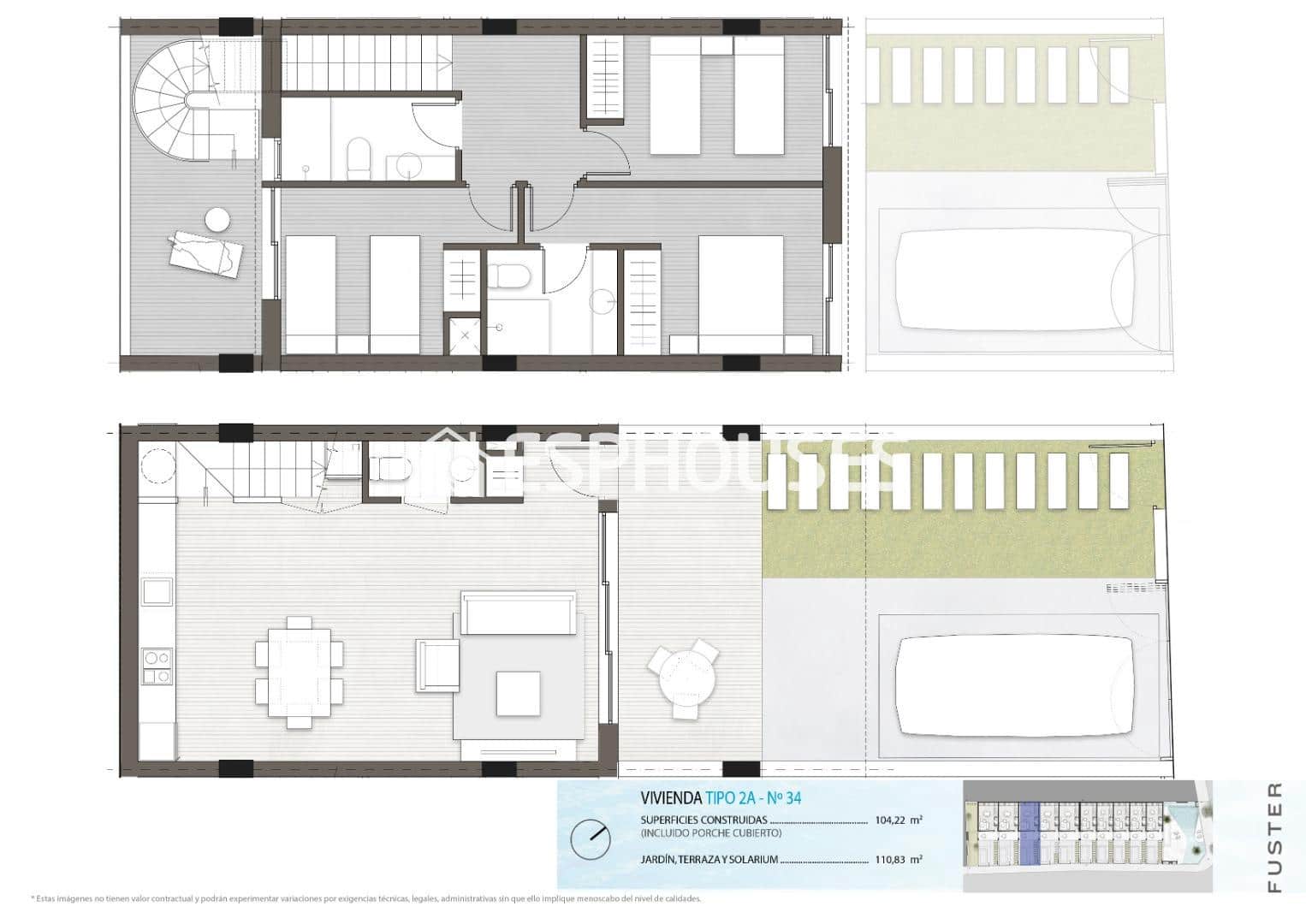 Bungalow de 3 habitaciones en Pilar de la Horadada en venta con piscina garaje - 279.900 € (Ref: 9445377)