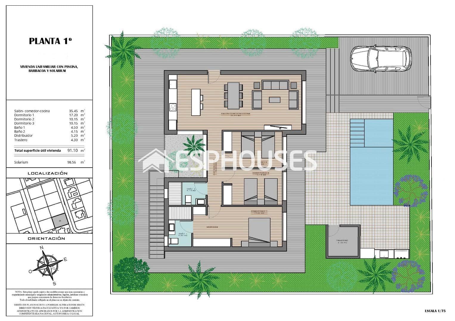 3 Zimmer Villa zu verkaufen in Polop mit Pool - 510.000 € (Ref: 9445389)