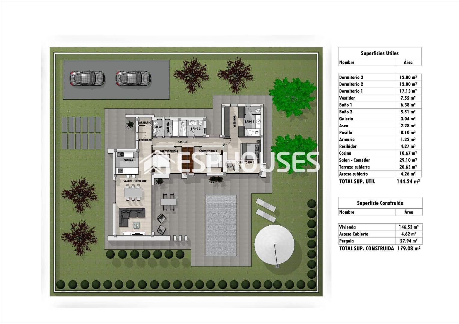 3 chambre Villa/Maison à vendre à Pinoso avec piscine garage - 498 000 € (Ref: 9445392)