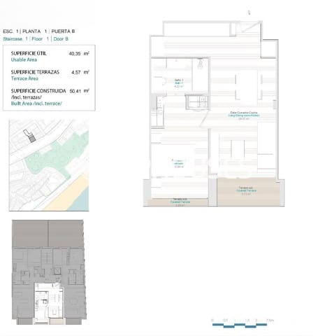 1 quarto Apartamento para venda em Centro Urbano, La Villajoyosa / Vila Joiosa - 272 500 € (Ref: 9445408)