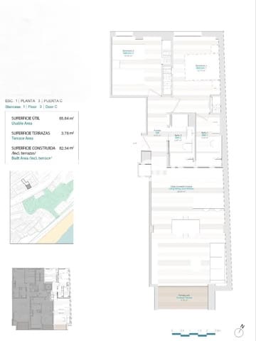 2 makuuhuone Huoneisto myytävänä paikassa Centro Urbano, La Villajoyosa / Vila Joiosa mukana 
autotalli - 430 000 € (Ref: 9445414)