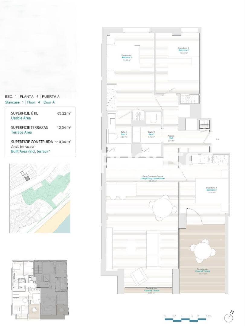 3 chambre Appartement à vendre à La Villajoyosa / Vila Joiosa avec garage - 583 000 € (Ref: 9445417)