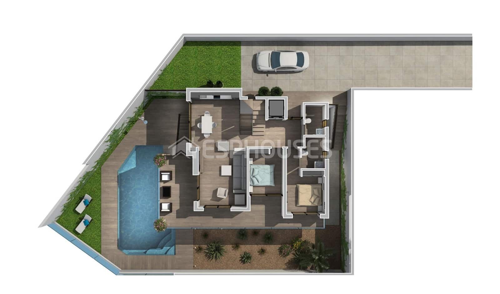 3 bedroom Villa for sale in Rojales with pool garage - € 740,000 (Ref: 9445422)